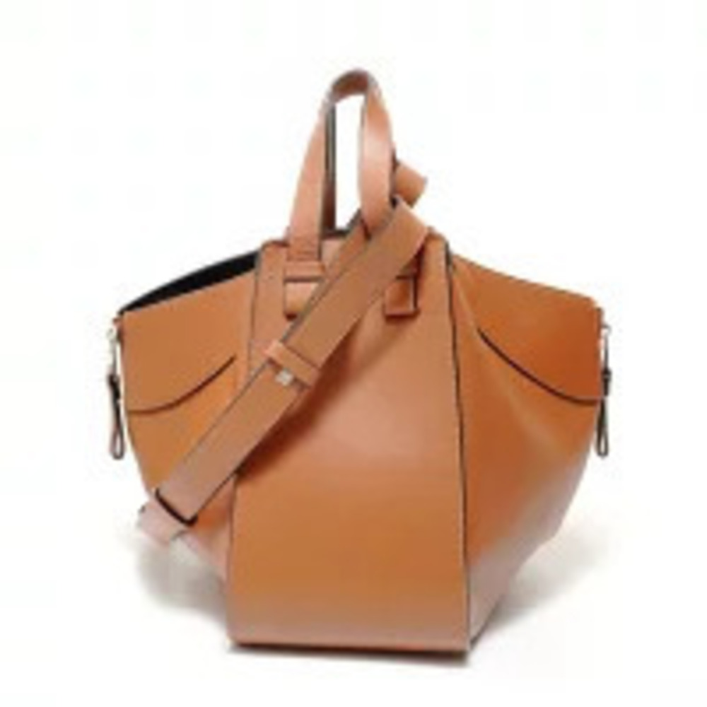 Loewe Hammock Anagram Leather Handbag Brown